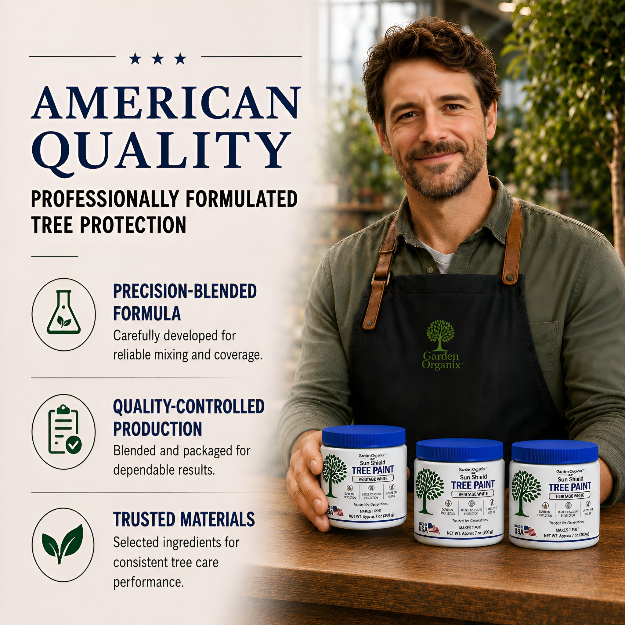 Garden Organix Heritage White American-made quality
